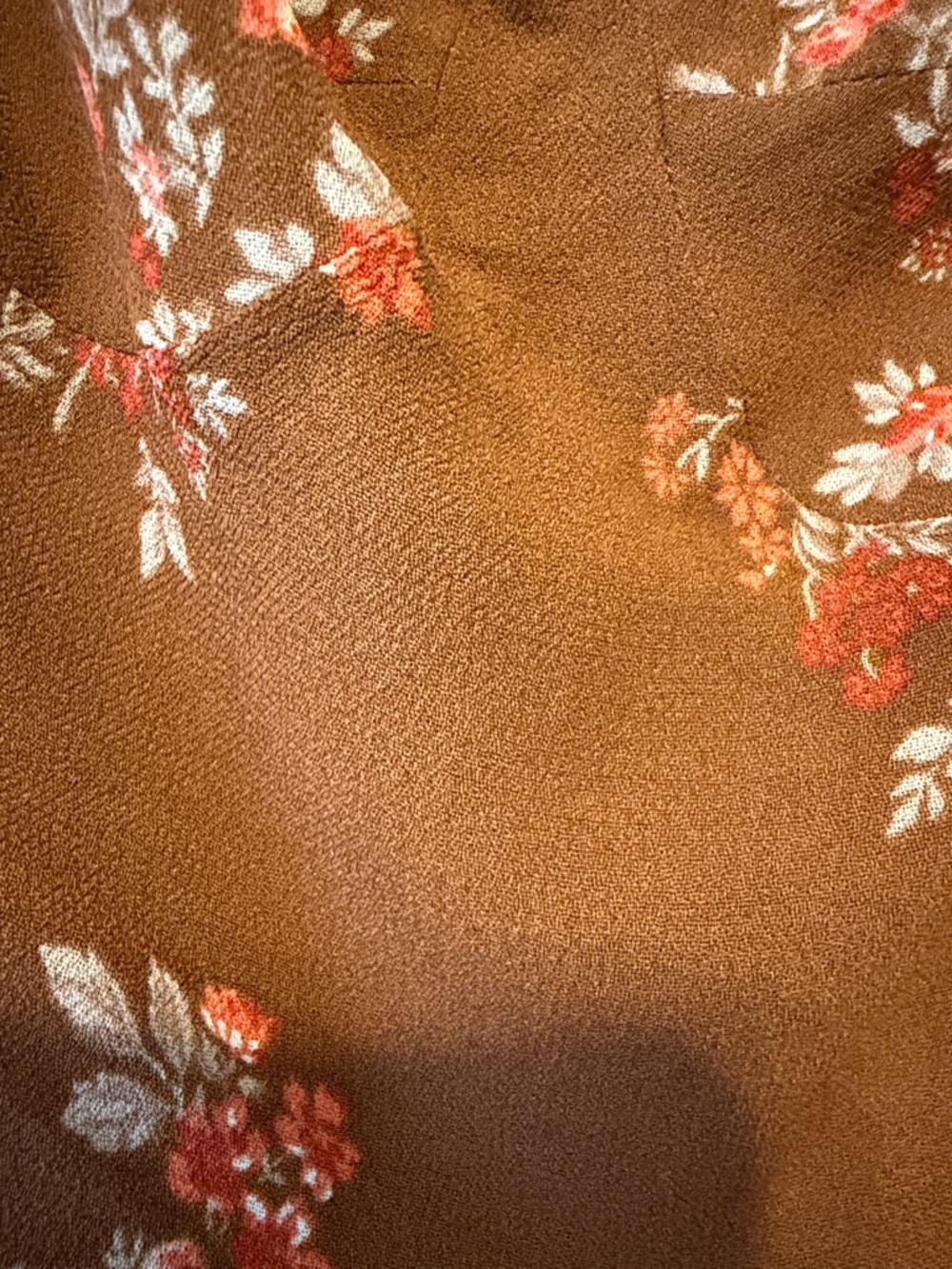 Reformation Brown Floral Tie-Shoulder Bustier Camisole - Picture 3 of 7